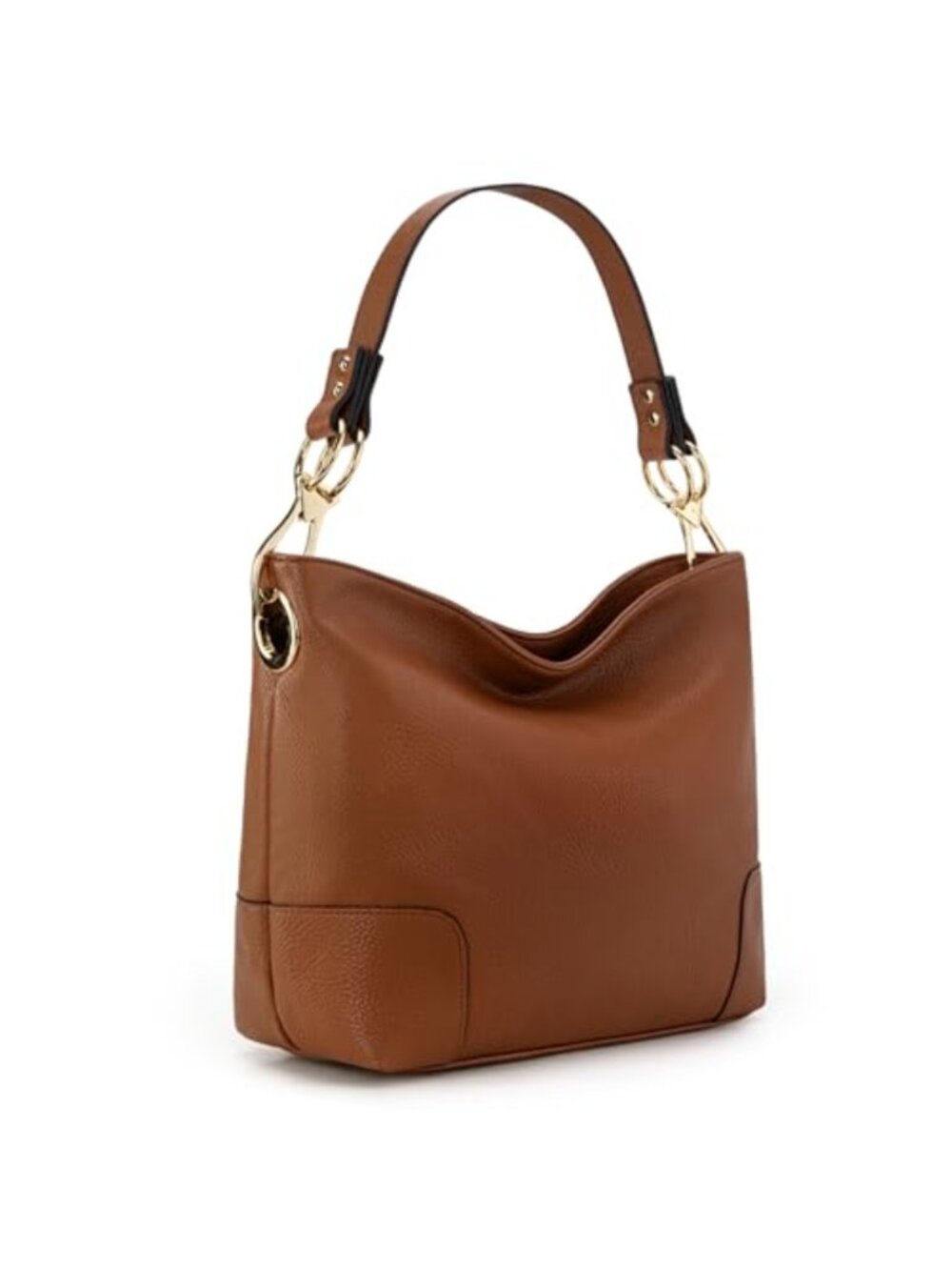 Faux Leather Hobo Shoulder Bag Women Top Handle Satchel Purse